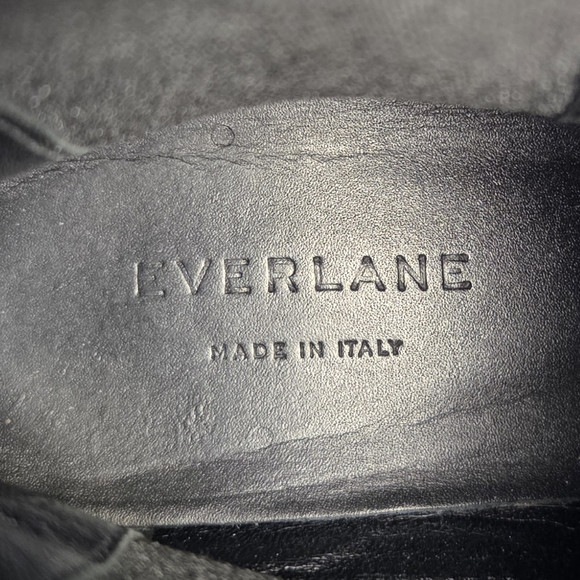 Everlane The Chelsea Boot Black Smooth Leather Pull On Women's Size 10 Like New! - Picture 5 of 10